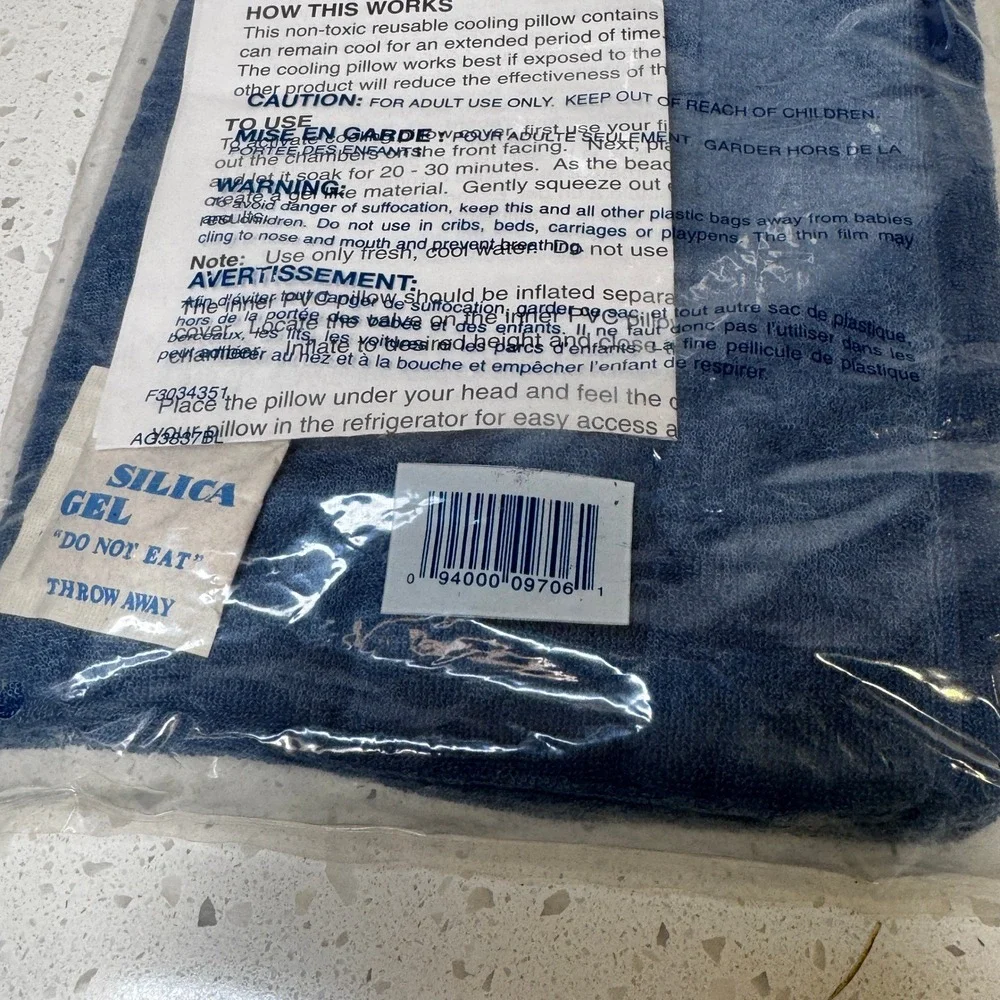 Planet Spa Icelandic Mineral Waters Cooling Pillow Blue Reusable NIP